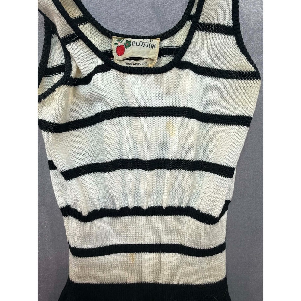 Vintage Apple‎ Blossom 100% Acrylic Sleeveless Dress Size Small - Picture 2 of 13